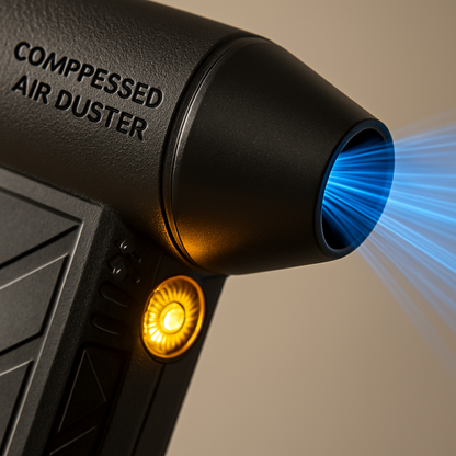 Compressed Air Duster with LED Light for Home Use