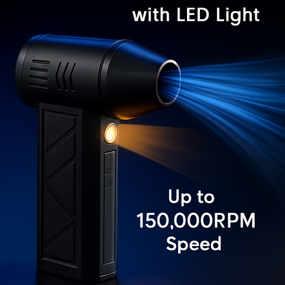Compressed Air Duster with LED Light for Home Use